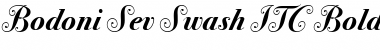Bodoni Sev Swash ITC Bold Italic
