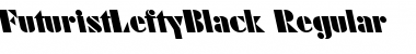 FuturistLeftyBlack Regular Font