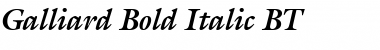Galliard BT Bold Italic Font