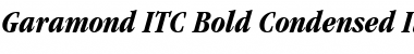 GarmdITC BkCn BT Bold Italic