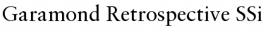 Garamond Retrospective SSi Regular Font