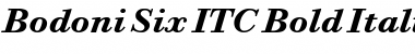 Bodoni Six ITC Bold Italic