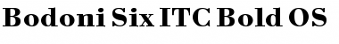 Bodoni Six ITC Bold Font