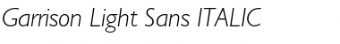 Download Garrison Light Sans Font
