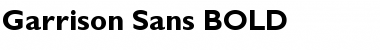 Garrison Sans BOLD Font