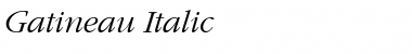 Gatineau Italic Font