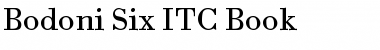 Bodoni Six ITC Regular Font