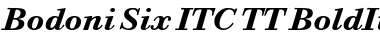 Bodoni Six ITC TT BoldItalic Font