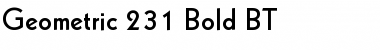 Geometr231 BT Bold Font