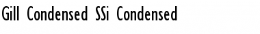 Gill Condensed SSi Condensed Font
