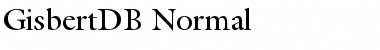 GisbertDB Normal Font