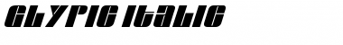 Glypic Italic Font