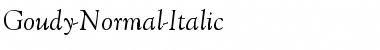 Goudy-Normal-Italic Font