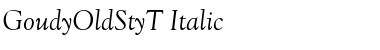 GoudyOldStyT Italic