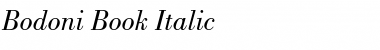 Bodoni-Book BookItalic Font
