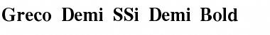 Download Greco Demi SSi Font