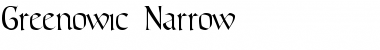 Greenowic Narrow Normal Font