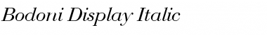 Bodoni-Display Italic Font