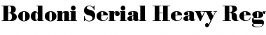 Bodoni-Serial-Heavy Regular Font