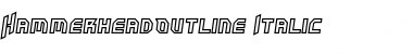 HammerheadOutline Italic Font