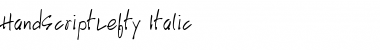 HandScriptLefty Italic