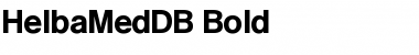 HelbaMedDB Bold Font
