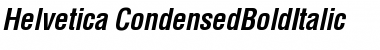 Helvetica_CondensedBoldItalic Font