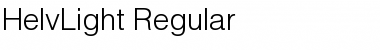 HelvLight Font