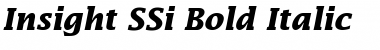 Insight SSi Bold Italic Font