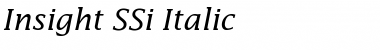 Insight SSi Italic Font