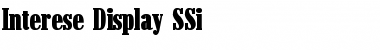 Interese Display SSi Regular Font