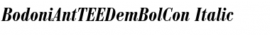 BodoniAntTEEDemBolCon Italic Font