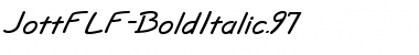 JottFLF-BoldItalic.97 97 Font