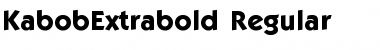KabobExtrabold Font