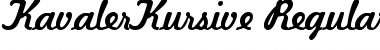KavalerKursive Regular Font