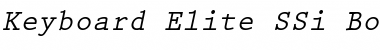 Keyboard Elite SSi Bold Italic Font
