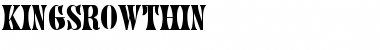 KingsrowThin Font