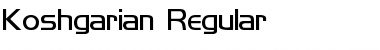 Koshgarian Regular Font