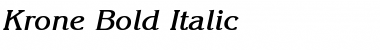 Krone Bold Italic