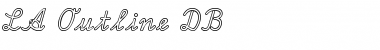 LA Outline DB Font