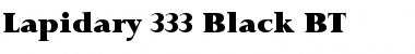 Lapidary333 Blk BT Black Font